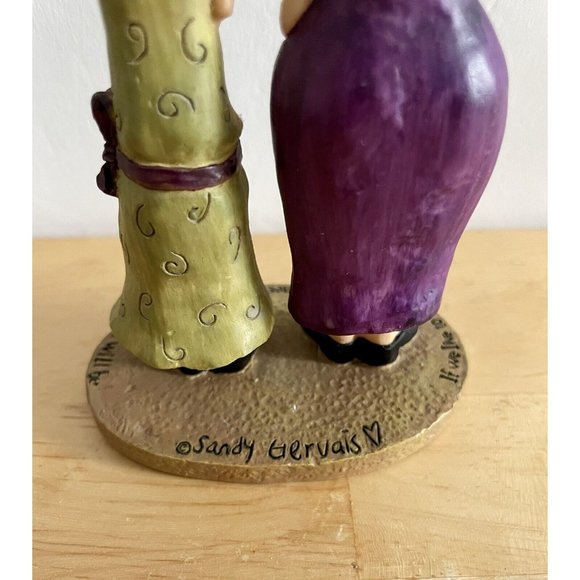 Sandy Gervais If We Live to be a Hundred and Three Best Friends Resin Figurine - Picture 4 of 4